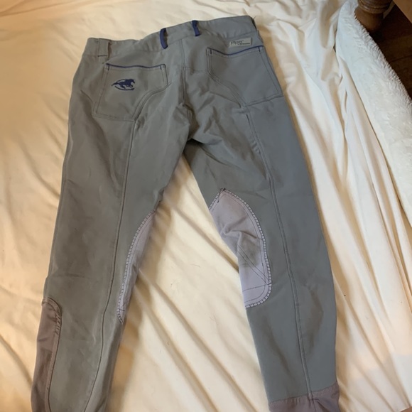 Piper by smartpak breeches english, size 30r, blue grey - Picture 2 of 4